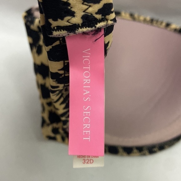 Victoria’s Swim Leopard Print Bikini Swim Top 32D - Picture 6 of 7